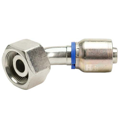 M36 X 2.0 Female Swivel 24˚ Cone (Heavy S25) with O-Ring 45˚ Elbow Hydraulic Fitting