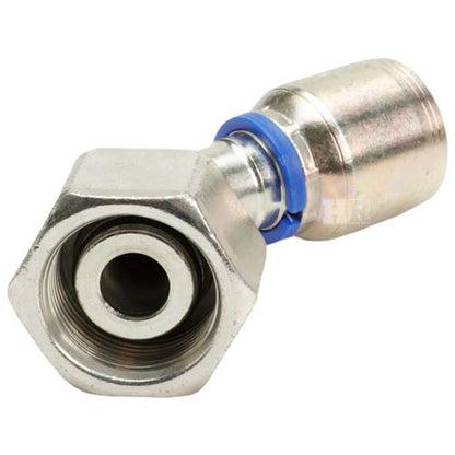 M36 X 2.0 Female Swivel 24˚ Cone (Heavy S25) with O-Ring 45˚ Elbow Hydraulic Fitting