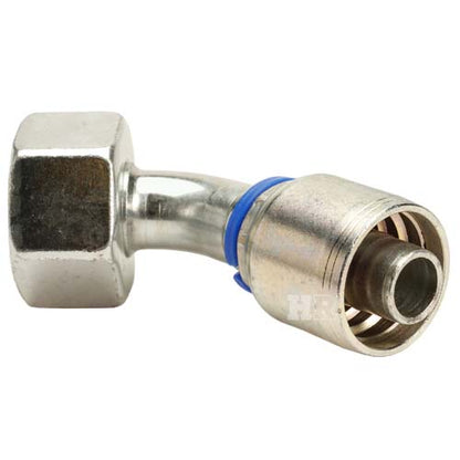 M36 X 2.0 Female Swivel 24˚ Cone (Heavy S25) with O-Ring 45˚ Elbow Hydraulic Fitting