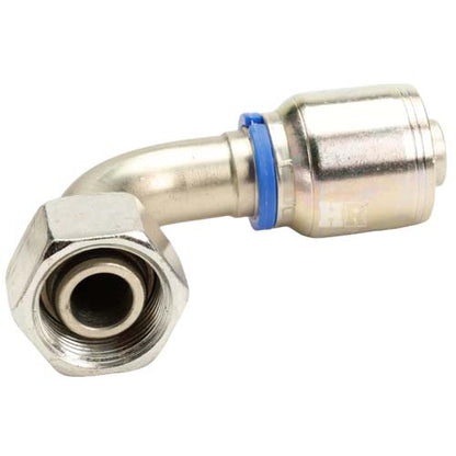 M30 X 2.0 Female Swivel 24˚ Cone (Heavy S20) with O-Ring 90˚ Elbow Hydraulic Fitting