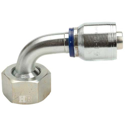 M36 X 2.0 Female Swivel 24˚ Cone (Heavy S25) with O-Ring 90˚ Elbow Hydraulic Fitting