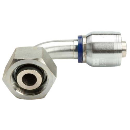 M36 X 2.0 Female Swivel 24˚ Cone (Heavy S25) with O-Ring 90˚ Elbow Hydraulic Fitting