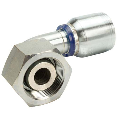 M36 X 2.0 Female Swivel 24˚ Cone (Heavy S25) with O-Ring 90˚ Elbow Hydraulic Fitting