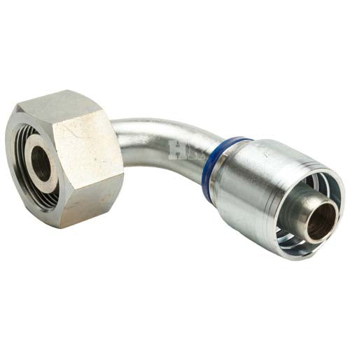 M36 X 2.0 Female Swivel 24˚ Cone (Heavy S25) with O-Ring 90˚ Elbow Hydraulic Fitting