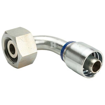 M36 X 2.0 Female Swivel 24˚ Cone (Heavy S25) with O-Ring 90˚ Elbow Hydraulic Fitting