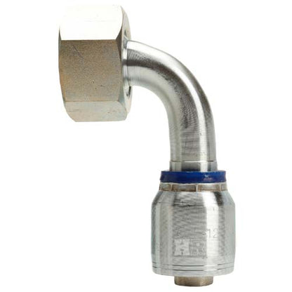 M36 X 2.0 Female Swivel 24˚ Cone (Heavy S25) with O-Ring 90˚ Elbow Hydraulic Fitting