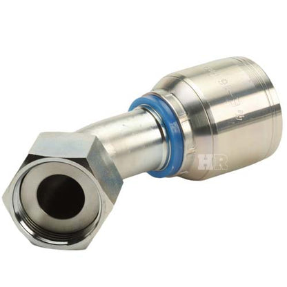 1" Female Face Seal Swivel 45˚ Elbow (ORFS) Hydraulic Fitting