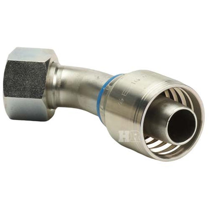 1" Female Face Seal Swivel 45˚ Elbow (ORFS) Hydraulic Fitting