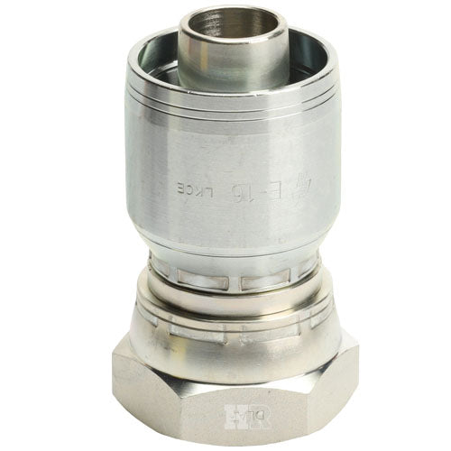 1 1/4" Female British Standard Parallel Pipe Cone Seat Swivel Hydraulic Fitting