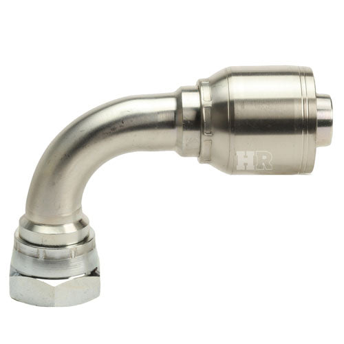 1" Female British Standard Parallel Pipe Cone Seat Swivel 90˚ Elbow Hydraulic Fitting