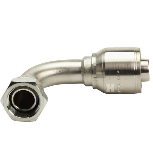 1" Female British Standard Parallel Pipe Cone Seat Swivel 90˚ Elbow Hydraulic Fitting