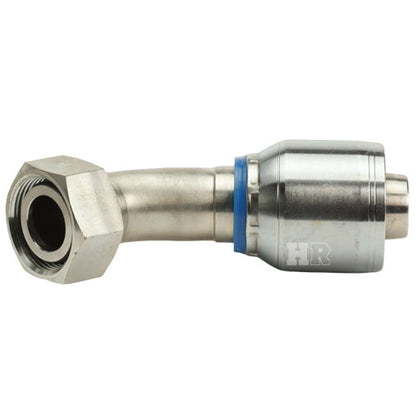 M36 X 2.0 Female Swivel 24˚ Cone 45˚ (Light L28) with O-Ring 45˚ Elbow Hydraulic Fitting
