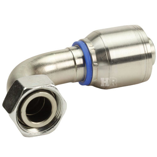 M36 X 2.0 Female Swivel 24˚ Cone 90˚ (Light L28) with O-Ring Hydraulic Fitting