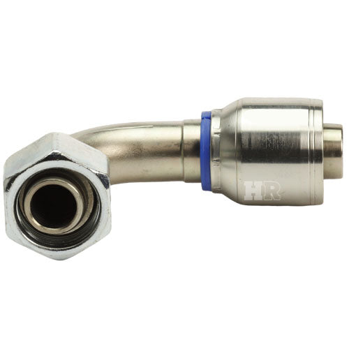 M36 X 2.0 Female Swivel 24˚ Cone (Heavy S25) with O-Ring 90˚ Elbow Hydraulic Fitting