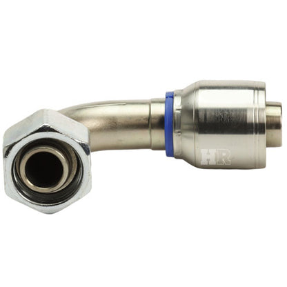 M36 X 2.0 Female Swivel 24˚ Cone (Heavy S25) with O-Ring 90˚ Elbow Hydraulic Fitting