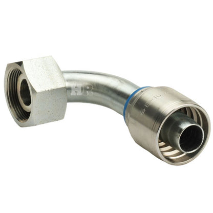 M42 X 2.0 Female Swivel 24˚ Cone (Heavy S30) with O-Ring 90˚ Elbow Hydraulic Fitting