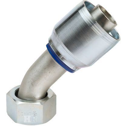 1 1/4" Female Face Seal Swivel 45˚ Elbow (ORFS) Hydraulic Fitting