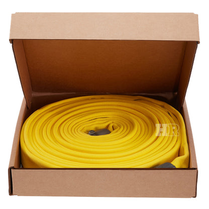 Yellow 1 1/2" x 50' Double Jacket Fire Hose (Alum NH Couplings)