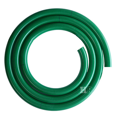 Green 4" x 20' Uncoupled Suction Hose