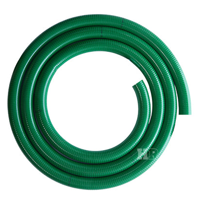 Green 4" x 20' Uncoupled Suction Hose