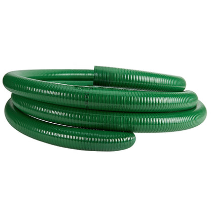 Green 4" x 20' Uncoupled Suction Hose