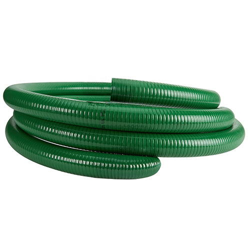 Green 4" x 20' Uncoupled Suction Hose