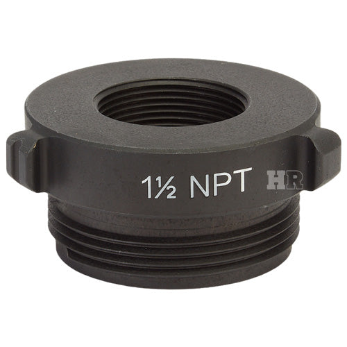 Aluminum 1 1/2" Female NPT to 2 1/2" Male NH