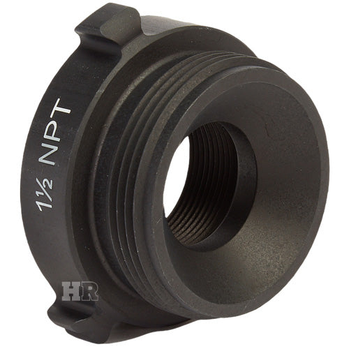 Aluminum 1 1/2" Female NPT to 2 1/2" Male NH