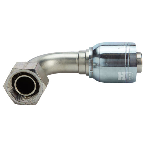 1 1/4" Female British Standard Parallel Pipe O-Ring Swivel 90° Elbow Hydraulic Fitting