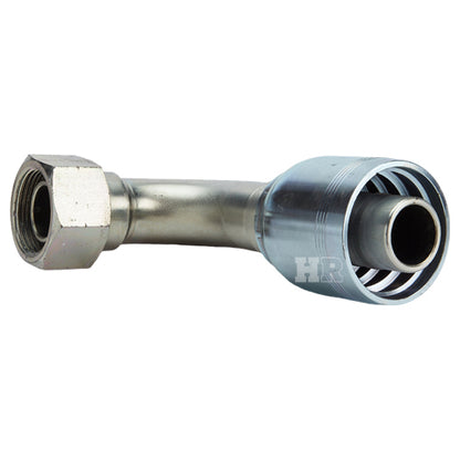 1 1/4" Female British Standard Parallel Pipe O-Ring Swivel 90° Elbow Hydraulic Fitting