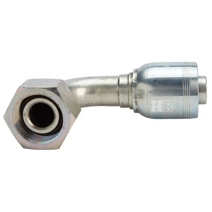 1 1/2" Female British Standard Parallel Pipe O-Ring Swivel 90° Elbow Hydraulic Fitting