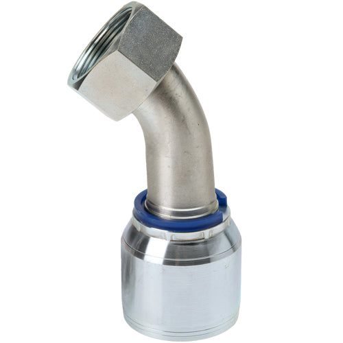 1 1/4" Female Face Seal Swivel 45° Elbow (ORFS) Hydraulic Fitting