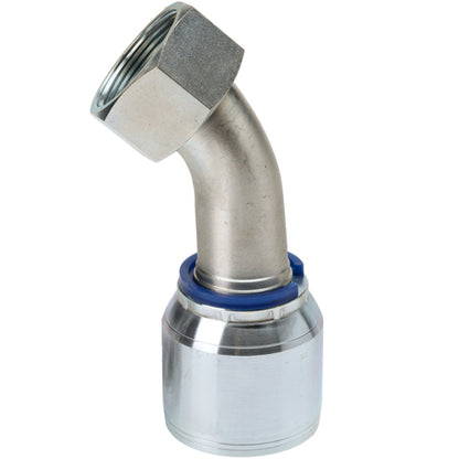 1 1/4" Female Face Seal Swivel 45° Elbow (ORFS) Hydraulic Fitting