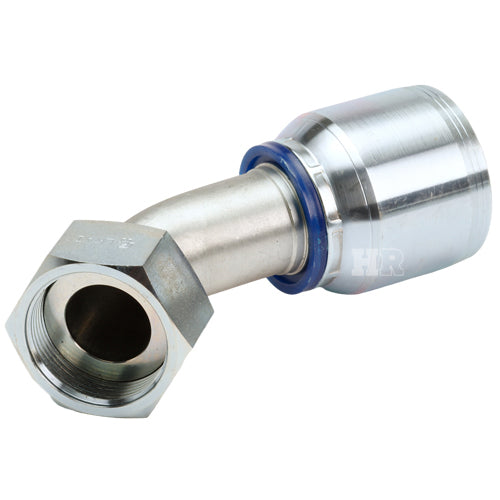 1 1/4" Female Face Seal Swivel 45° Elbow (ORFS) Hydraulic Fitting