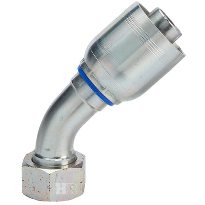 M42 X 2.0 Female Swivel 24° Cone (Heavy S30) with O-Ring 45° Elbow Hydraulic Fitting