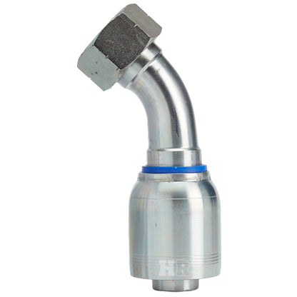 M42 X 2.0 Female Swivel 24° Cone (Heavy S30) with O-Ring 45° Elbow Hydraulic Fitting