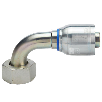 M52 X 2.0 Female Swivel 24° Cone (Heavy S38) with O-Ring 90° Elbow Hydraulic Fitting