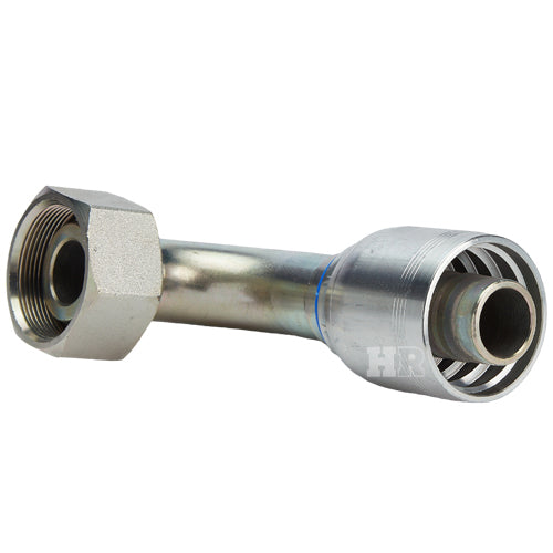 M52 X 2.0 Female Swivel 24° Cone (Heavy S38) with O-Ring 90° Elbow Hydraulic Fitting