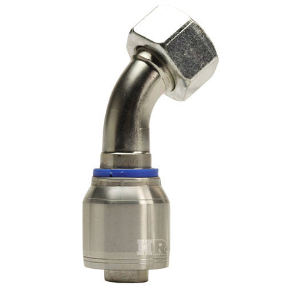 M42 X 2.0 Female Swivel 24° Cone (Heavy S30) with O-Ring 45° Elbow Hydraulic Fitting