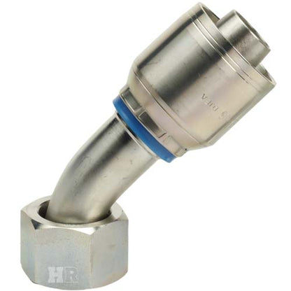 1" Female Face Seal Swivel 45° Elbow (ORFS) Hydraulic Fitting