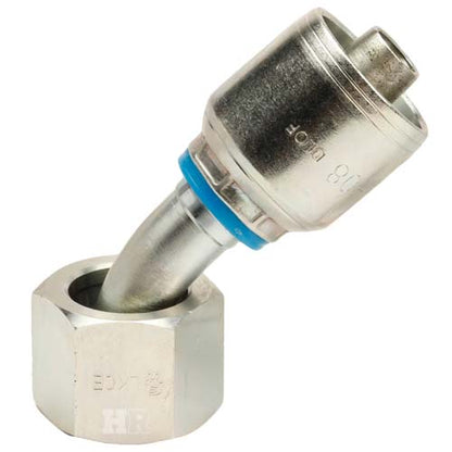 3/4" Female Face Seal Swivel 45° Elbow (ORFS) Hydraulic Fitting