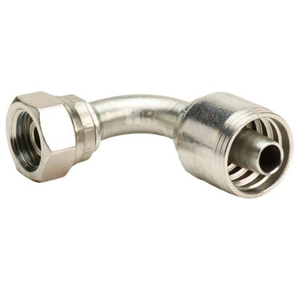1/2" Female British Standard Parallel Pipe O-Ring Swivel 90° Elbow Hydraulic Fitting