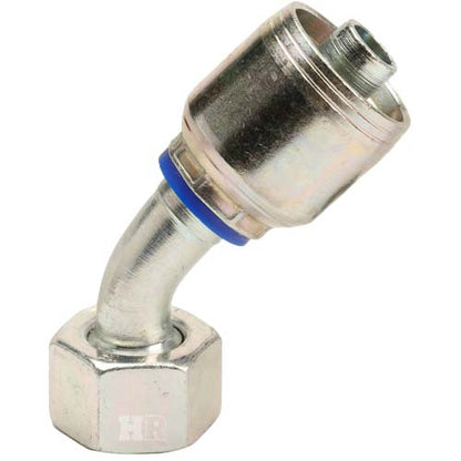 M22 X 1.5 Female Swivel 24° Cone (Light L15) with O-Ring 45° Elbow Hydraulic Fitting