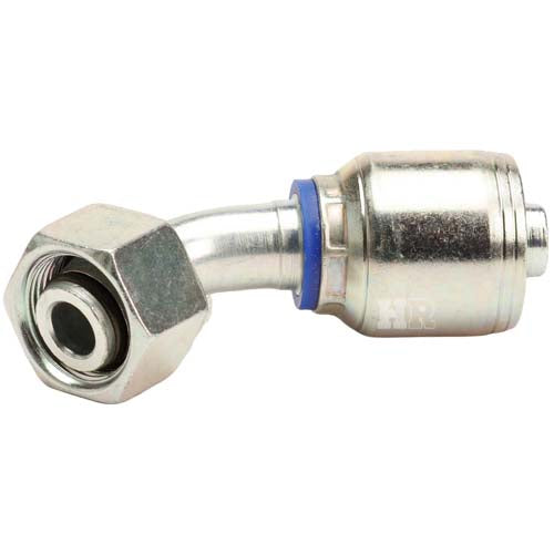M22 X 1.5 Female Swivel 24° Cone (Light L15) with O-Ring 45° Elbow Hydraulic Fitting