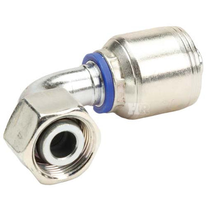 M22 X 1.5 Female Swivel 24° Cone (Light L15) with O-Ring 90° Elbow Hydraulic Fitting
