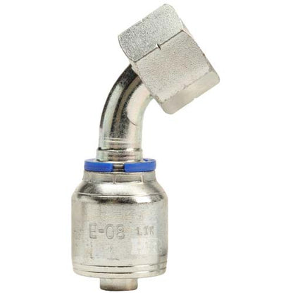 M22 X 1.5 Female Swivel 24° Cone (Heavy S14) with O-Ring 45° Elbow Hydraulic Fitting