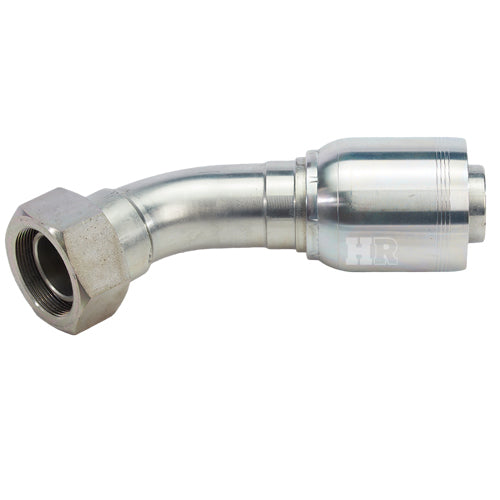 2" Female British Standard Parallel Pipe O-Ring Swivel 45° Elbow Hydraulic Fitting
