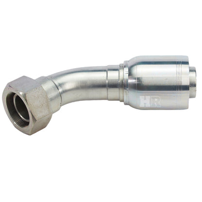 2" Female British Standard Parallel Pipe O-Ring Swivel 45° Elbow Hydraulic Fitting