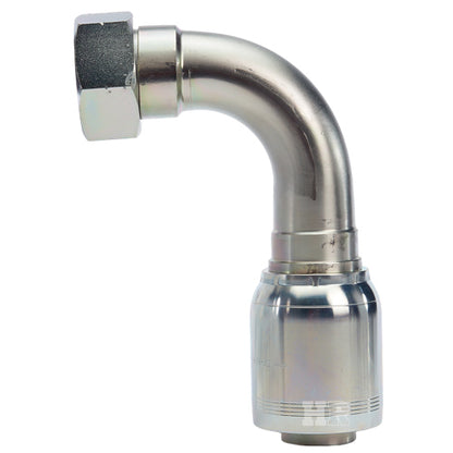 2" Female British Standard Parallel Pipe O-Ring Swivel 90° Elbow Hydraulic Fitting