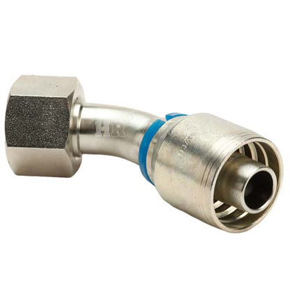 3/4" Female Face Seal Swivel 45° Elbow (ORFS) Hydraulic Fitting